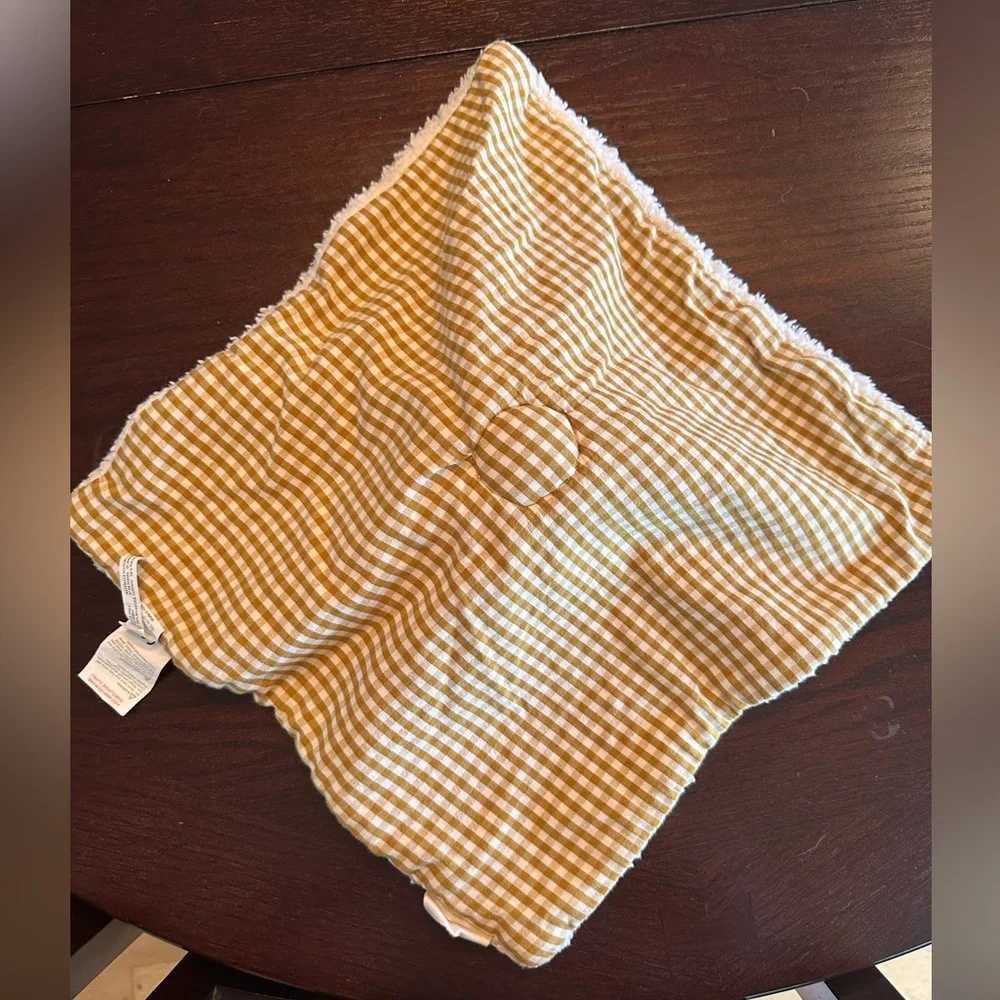 Cream Plush Bunny Security Blanket